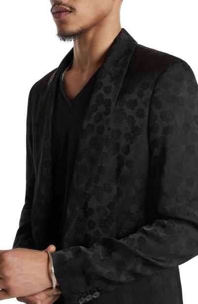 Shop John Varvatos Crescent Slim Fit Shawl Lapel Jacket In Black