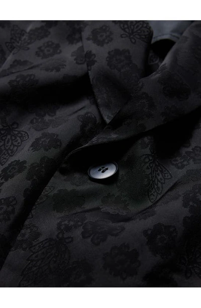 Shop John Varvatos Crescent Slim Fit Shawl Lapel Jacket In Black