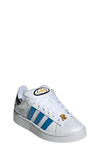 Shop Adidas Originals X James Jarvis Kids' Campus 00s Sneaker In White/ Bright Blue/ Black