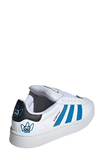 Shop Adidas Originals X James Jarvis Kids' Campus 00s Sneaker In White/ Bright Blue/ Black