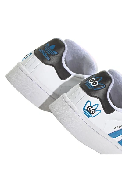 Shop Adidas Originals X James Jarvis Kids' Campus 00s Sneaker In White/ Bright Blue/ Black