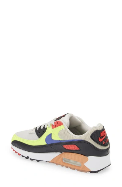 Shop Nike Air Max 90 Sneaker In Bone/ Ultramarine/ Volt/ Black