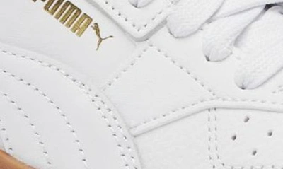 Shop Puma Cali Court Sneaker In White-white-gold