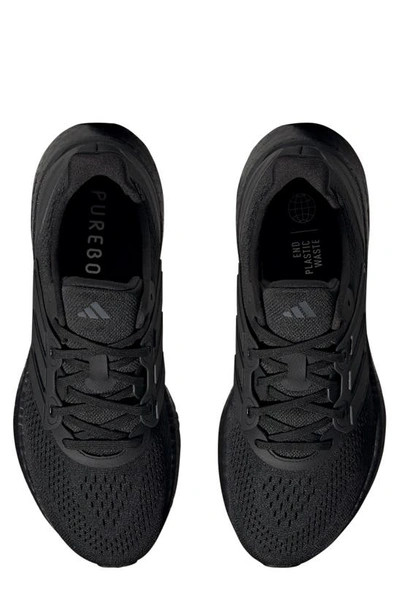 Shop Adidas Originals Pureboost 23 Running Shoe In Black/ Black/ Carbon