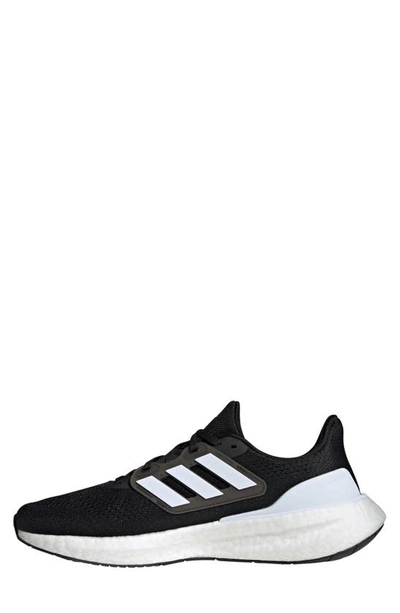 Shop Adidas Originals Pureboost 23 Running Shoe In Black/ White/ Carbon