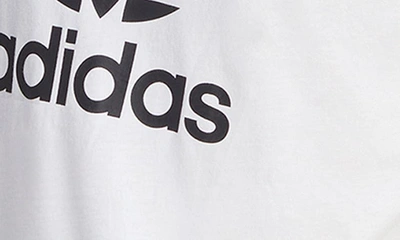 Shop Adidas Originals Lifestyle Trefoil Graphic T-shirt In White/ Black