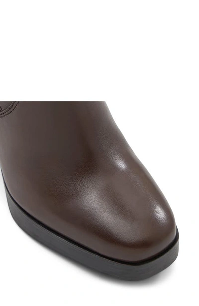 Shop Aldo Equine Knee High Boot In Dark Brown