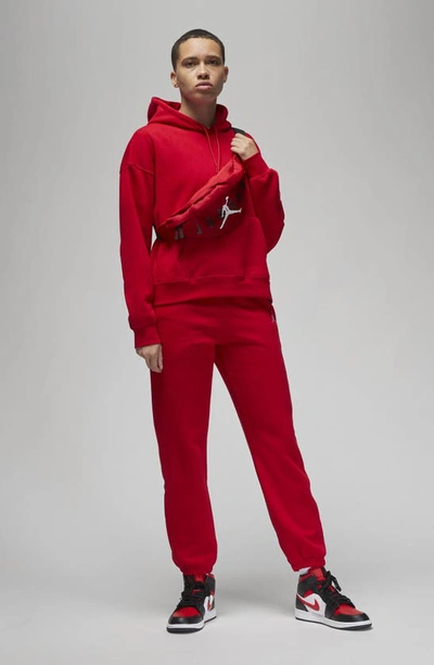 Shop Jordan Brooklyn Fleece Sweatpants In Gym Red