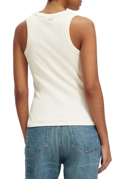 Scotch & Soda Rib Tank In Ecru