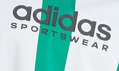 Shop Adidas Originals Tiro Colorblock Crop Jersey T-shirt In Collegiate Green/ White
