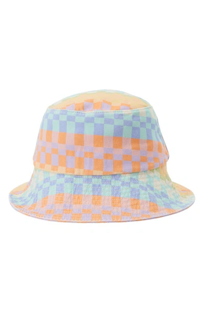Shop Billabong Kids' Bucket List Daisy Print Hat In Mint Chip Multi
