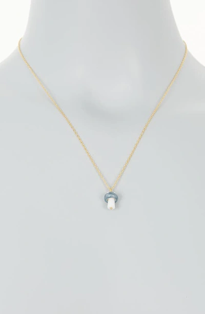 Shop Madewell Mushroom Charm Necklace In Summer Breeze