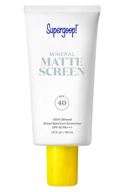 Shop Supergoop Mineral Mattescreen Spf 40 Pa+++ Sunscreen, 1.5 oz