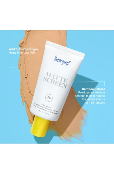 Shop Supergoop Mineral Mattescreen Spf 40 Pa+++ Sunscreen, 1.5 oz