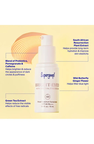 Shop Supergoopr Supergoop! Bright-eyed Mineral Eye Cream Broad Spectrum Spf 40 Sunscreen