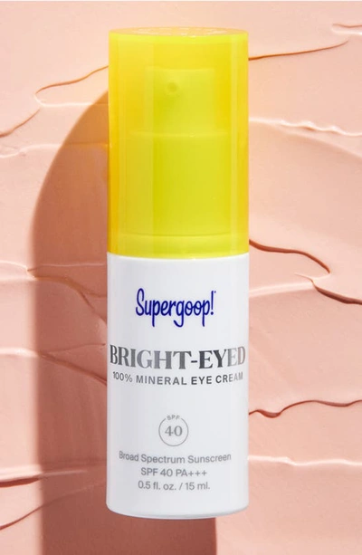 Shop Supergoopr Supergoop! Bright-eyed Mineral Eye Cream Broad Spectrum Spf 40 Sunscreen