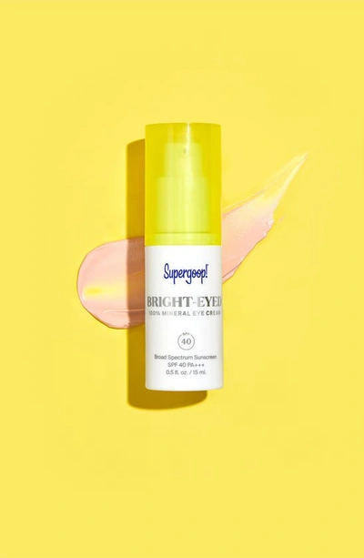 Shop Supergoopr Supergoop! Bright-eyed Mineral Eye Cream Broad Spectrum Spf 40 Sunscreen