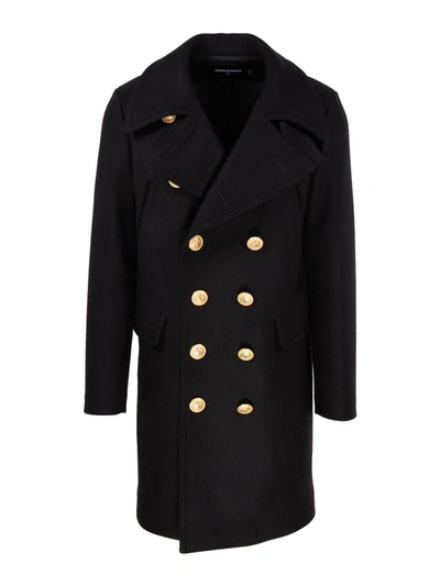 Shop Dsquared2 Double Breasted Long-sleeved Coat In Default Title