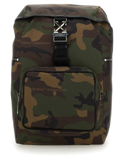 Shop Off-white Nylon Backpack In Multicolor
