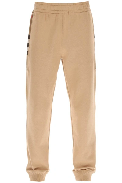 Shop Burberry 'stephan' Joggers In Beige