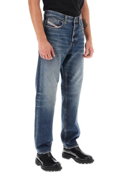 Shop Diesel 'd-macs' Loose Jeans With Straight Cut In Blue