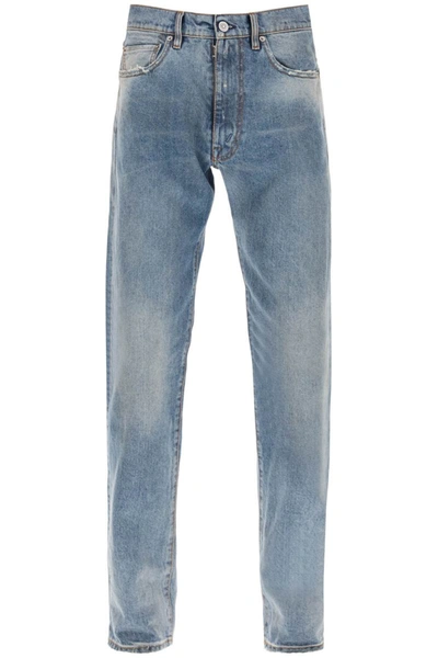 Shop Maison Margiela Stone-washed Loose Jeans In Blue