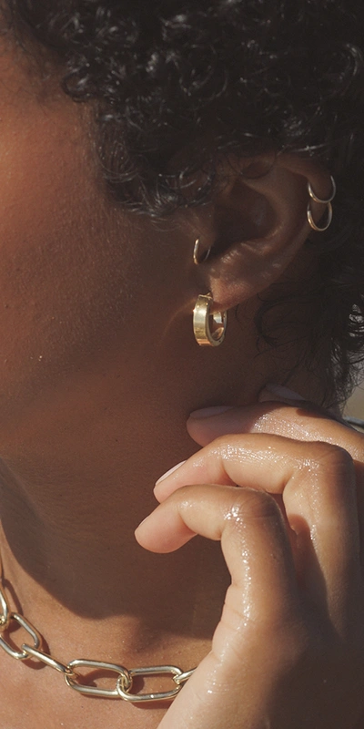Loren Stewart Chimi Hoops Vermeil