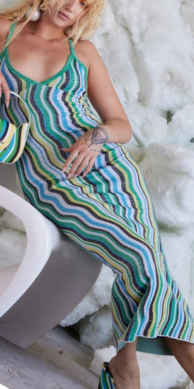 Simon Miller Comet Striped Midi Dress