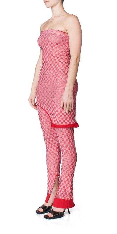 Mm6 Maison Margiela Convertible Jacquard Check Dress/top