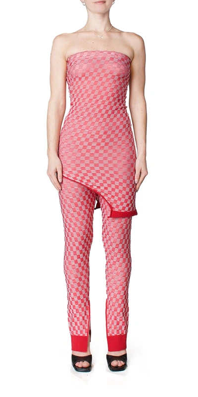 Mm6 Maison Margiela Convertible Jacquard Check Dress/top