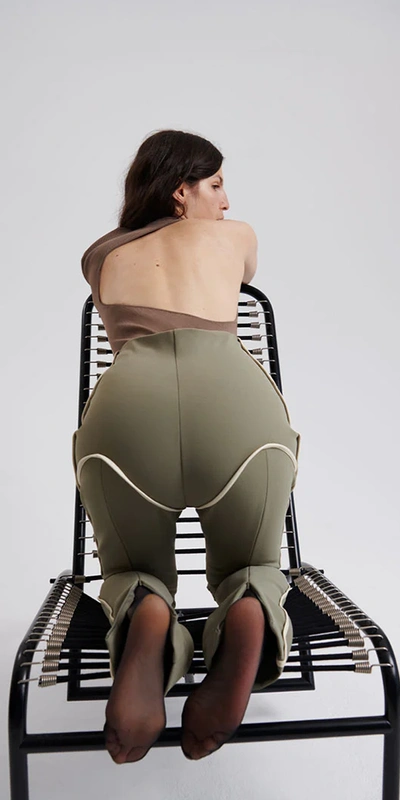 Paris Georgia Cowboy Stovepipe Khaki & Cream