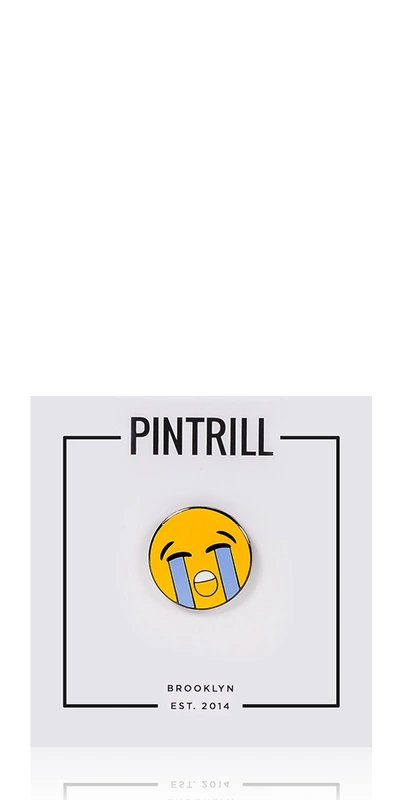 Shop Pintrill Crying Face Pin