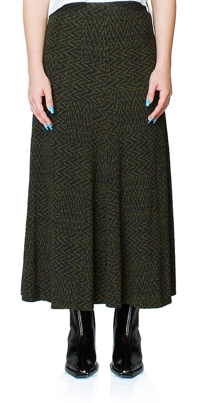 Shop Beaufille Curie Tiled Chevron Knit Skirt