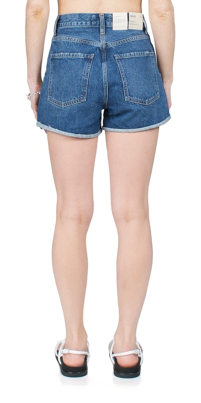 Shop Agolde Dee High Rise Rolled Hem Shorts Enamour