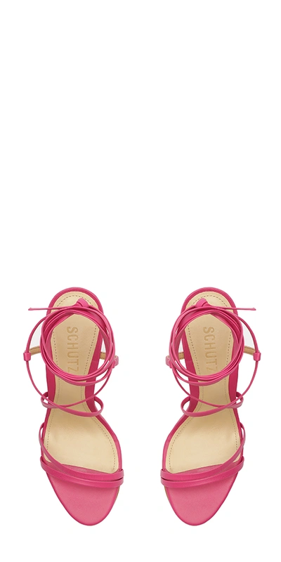 Schutz Deonne Ankle Wrap Wedge Sandal