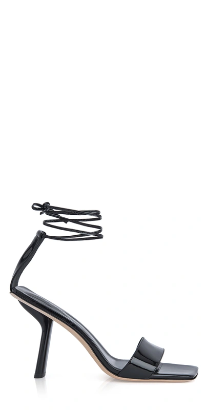 Shop By Far Devon Heels Black Patent Leather