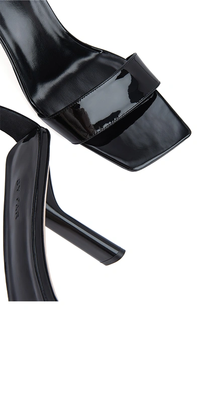 By Far Devon Heels Black Patent Leather