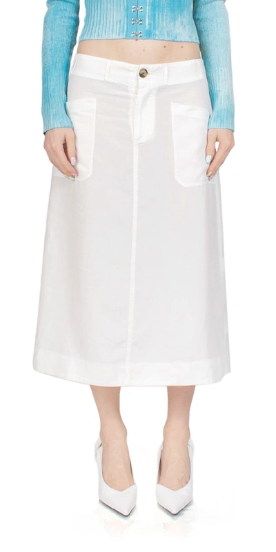 Shop Ciao Lucia Dino Skirt White