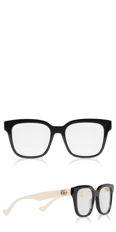 Shop Gucci Generation Square Acetate Optical Glasses