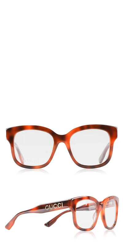 Shop Gucci Script Acetate Optical Glasses