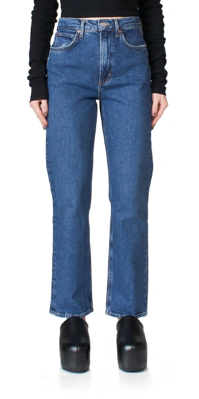 Shop Agolde High Rise Stovepipe Jeans In Aspire