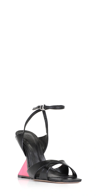 Schutz Jill Geometric Heel Sandals