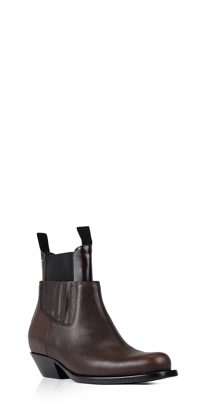 Shop Mm6 Maison Margiela Layered Leather Boots