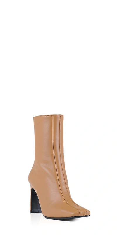 Shop Reike Nen Leather Trim Boots Camel