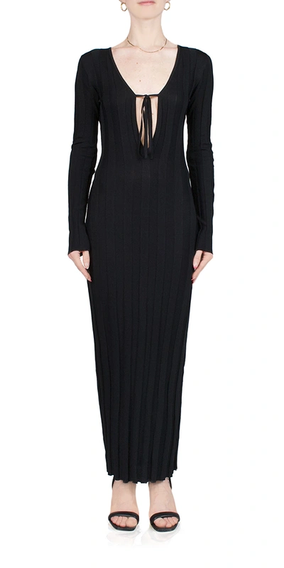 Shop Third Form Liaison Knit Keyhole Maxi Dress