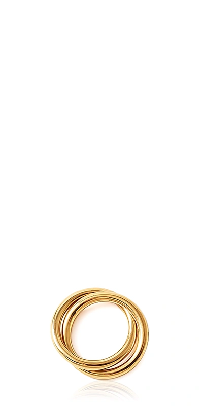 Loren Stewart Women's Phat 14k-yellow-gold Vermeil Interlocked Band
