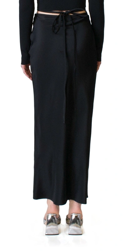 Christopher Esber Black Loophole Midi Skirt