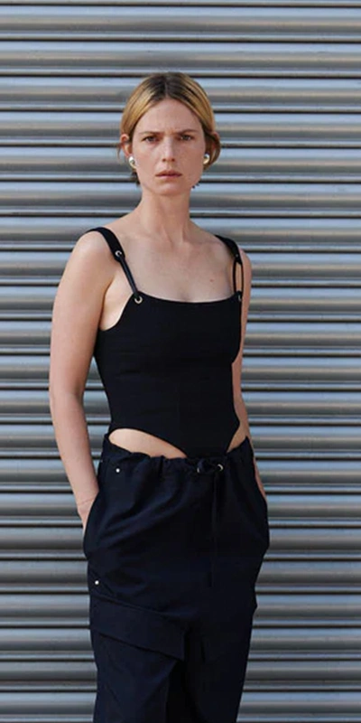 Paris Georgia Lottie Seam-detail Bodice Top