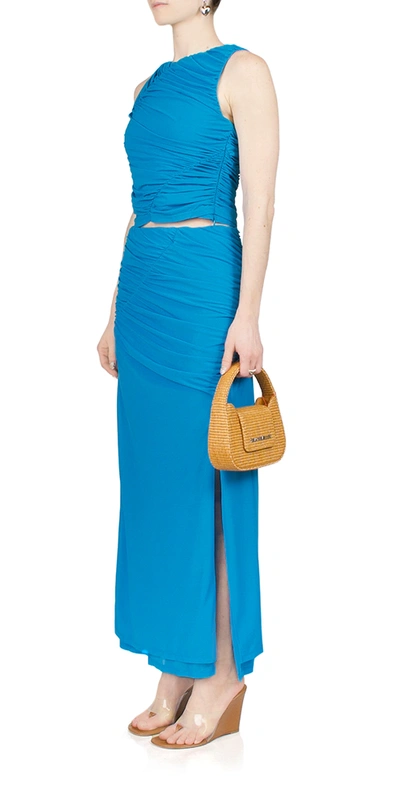 Simon Miller Mesh Loop Top In Taffy Blue