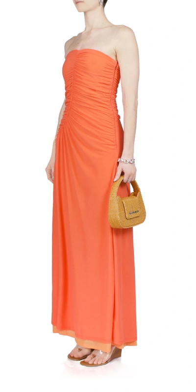 Simon Miller Mesh Swizzle Dress In Sweet Coral